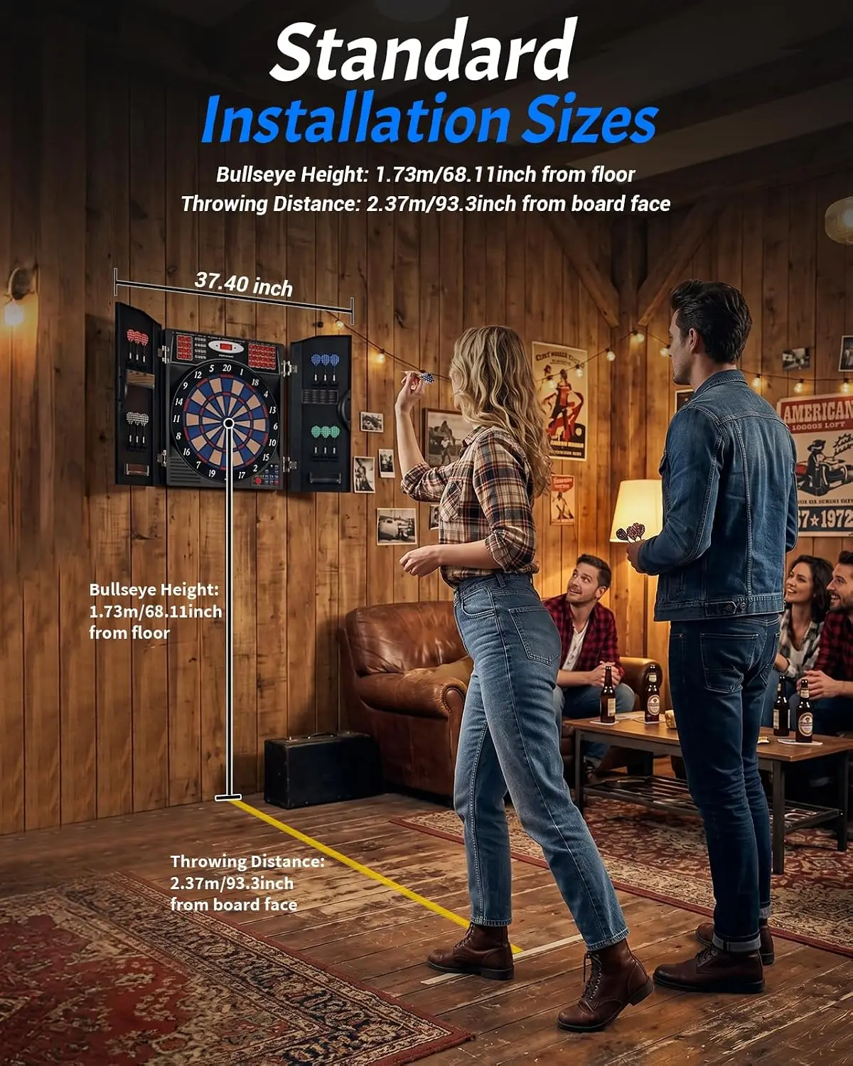 Set di Freccette Elettroniche  - Electronic Dartboard Cabinet recensione e prezzo