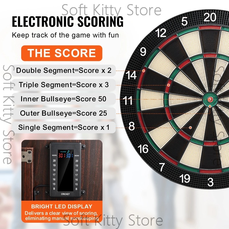 Set Bersaglio per Freccette co - Electronic Dartboard Cabinet recensione e prezzo
