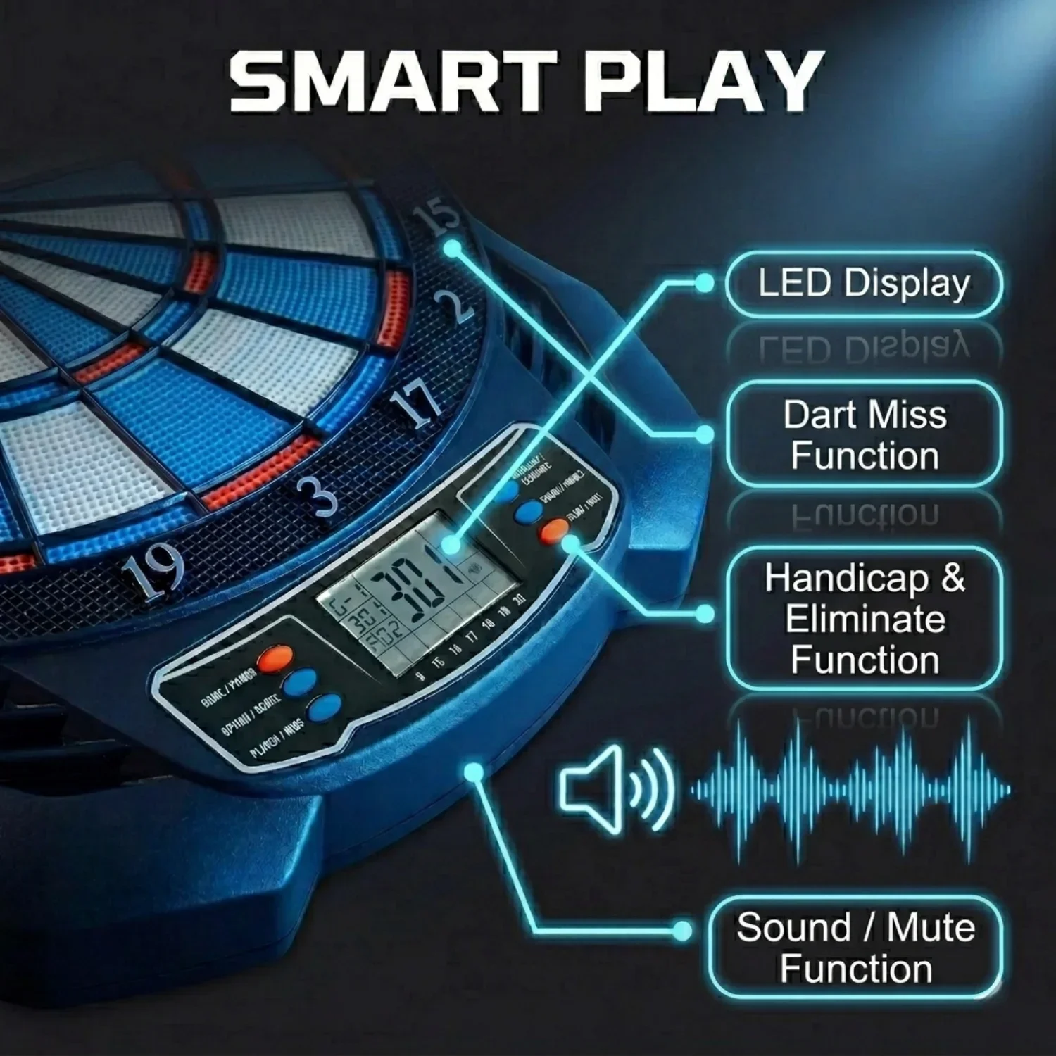 DartVibe Tavola da Freccette E - Electronic Dartboard Cabinet recensione e prezzo