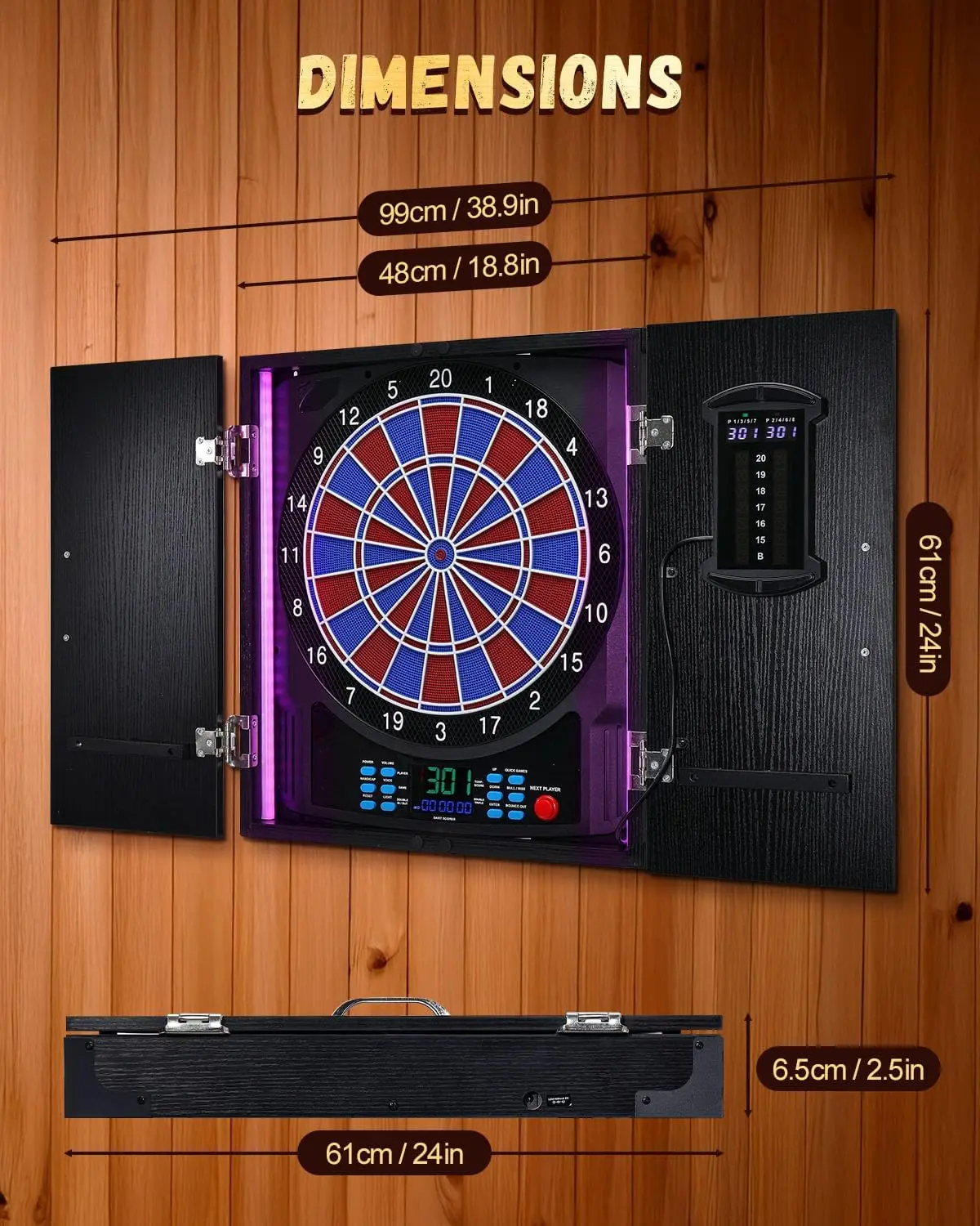 Bersaglio Elettronico per Frec - Electronic Dartboard Cabinet recensione e prezzo